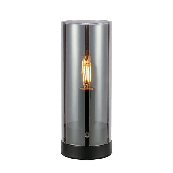 Crna stolna lampa sa staklenim sjenilom (visina 23 cm) Post – Markslöjd