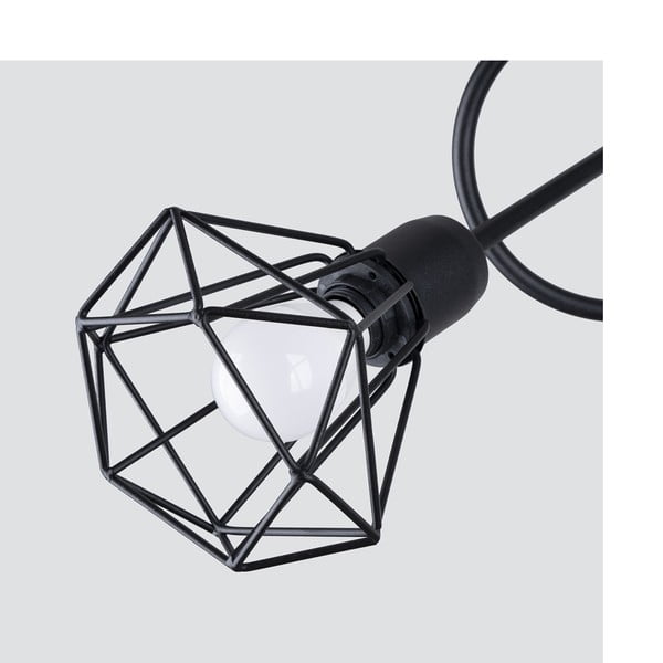 Crna stropna svjetiljka ø 10 cm Varpu – Sollux-image-3