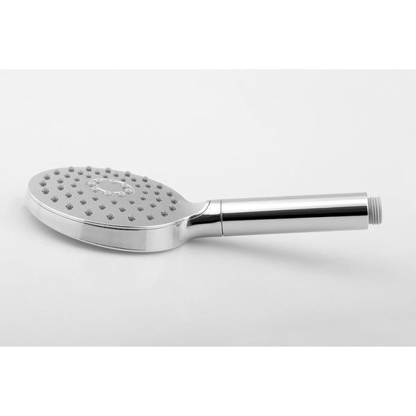 Plastična ručka za tuš u sjajno srebrnoj boji ø 12 cm – Sapho-image-1