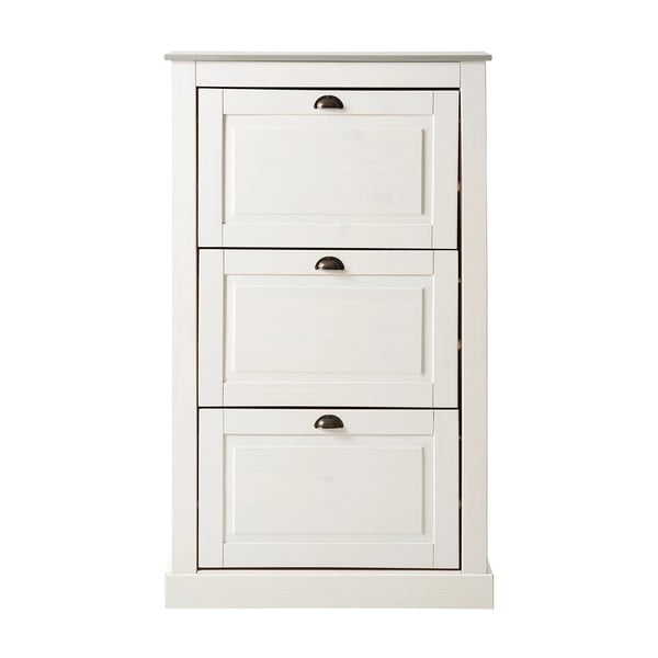 Bijeli preklopni ormarić za cipele od masivnog bora Toby – Støraa-image-2