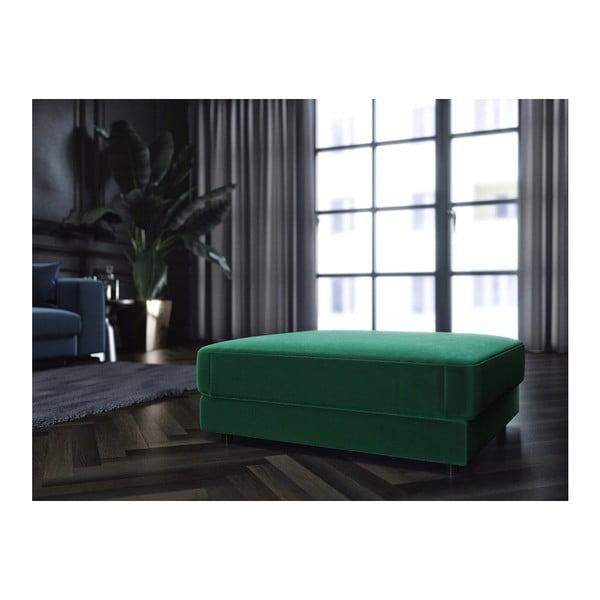 Tamnosivi baršunasti tabure Devichy Laure, 112 x 60 cm-image-3