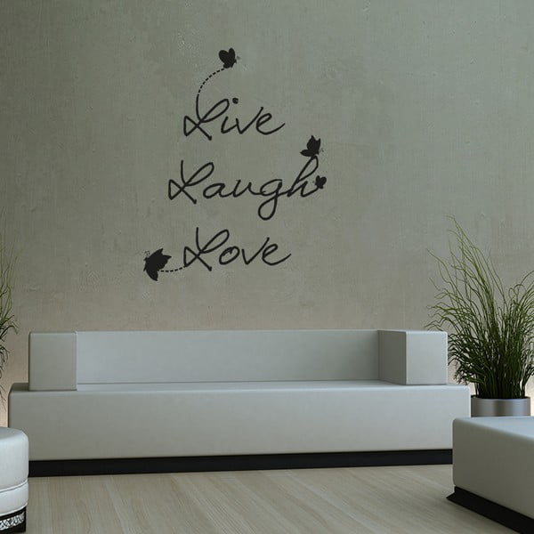 Naljepnica Ambiance Live Laugh Love, 55 x 45 cm