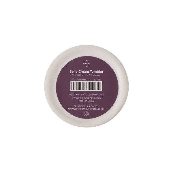 krem kamena šalica za četkice za zube Premier Housewares Belle 275 ml-image-3