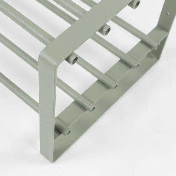 Prljavo zeleni metalni ormarić za cipele 70x29x27 cm Rex – Spinder Design-image-3
