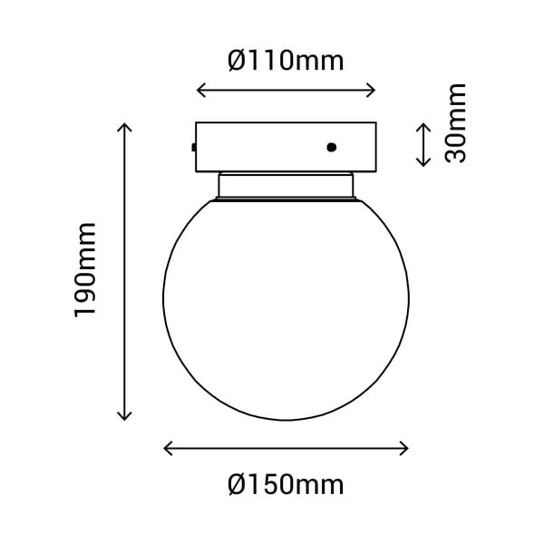 Stropna svjetiljka u srebrnoj boji SULION Sena, ø 15 cm-image-3