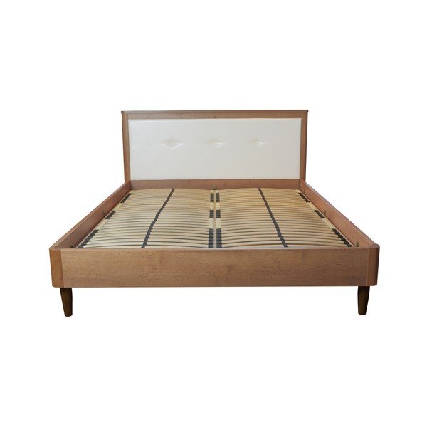 Bijeli bračni krevet Mazzini Beds Scandi, 140 x 200 cm-image-3