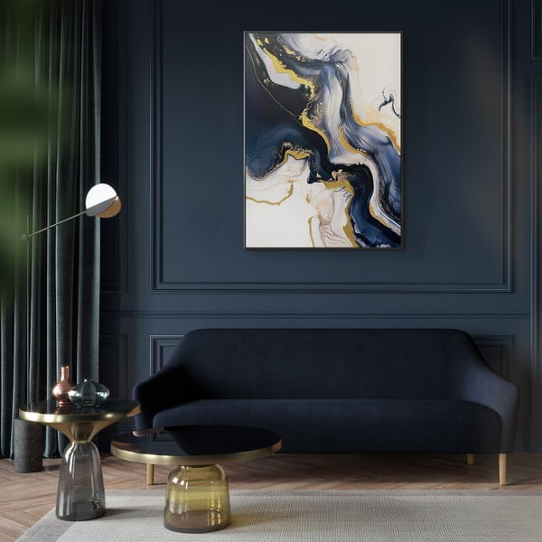 Slika s ručno oslikanim elementima 70x100 cm Sky – Styler-image-1