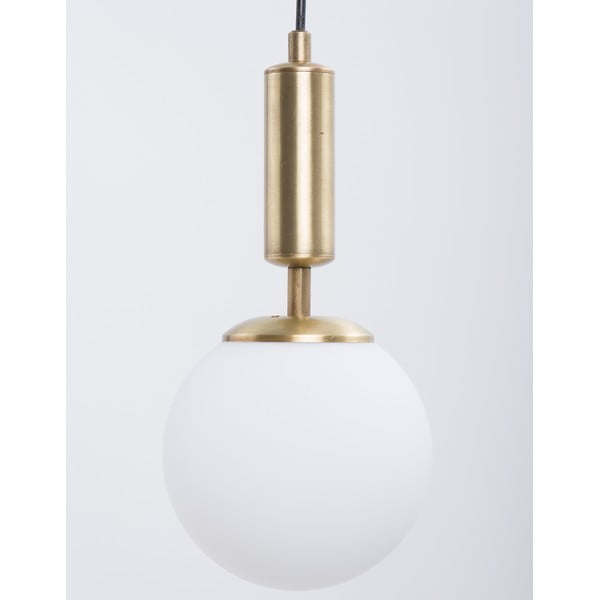 Bijela/u zlatnoj boji viseća svjetiljka sa staklenim sjenilom ø 15 cm Monera – Squid Lighting-image-1