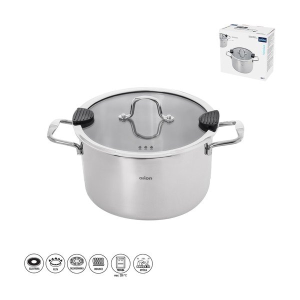 Lonac od nehrđajućeg čelika s poklopcem 6,2 l Venice – Orion-image-3