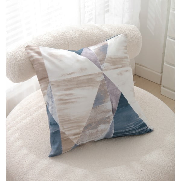 Plava/smeđa 3-dijelna posteljina za krevet za jednu osobu od mikrosatena 140x200 cm Eden – JAHU collections-image-3