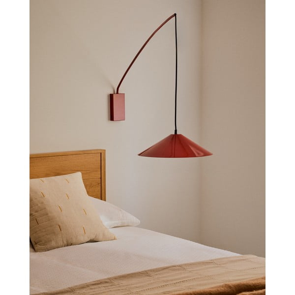 Crvena zidna lampa ø 35 cm Kally – Kave Home-image-1