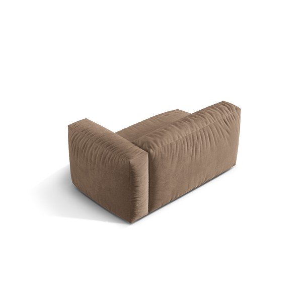 Svjetlo smeđa baršunasti modularna sjedeća garnitura (s desnim kutom) Martina – Micadoni -image-2