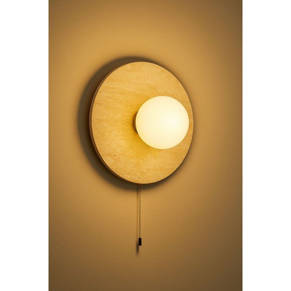 Bež zidna lampa od kamenine ø 12 cm Hilde – Opviq lights-image-3