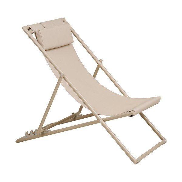 Bež metalna vrtna ležaljka Curtis – House Nordic-image-2