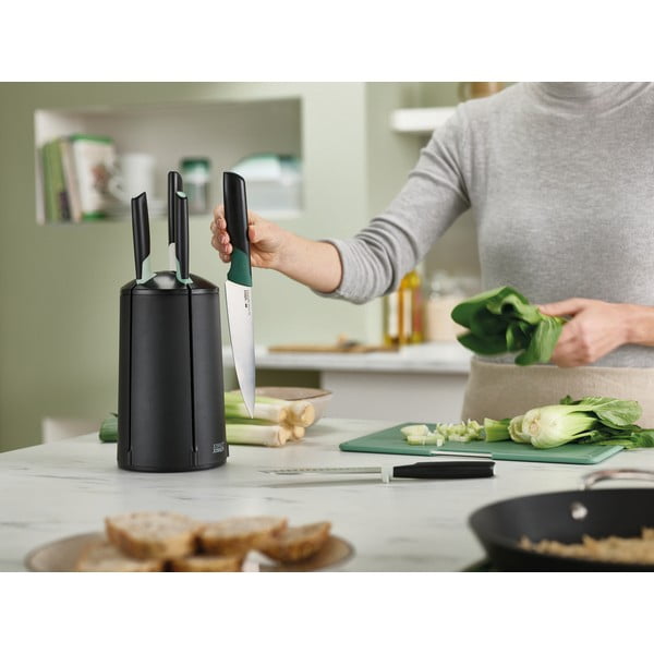 Set noževa s rotirajućim postoljem 5 kom od nehrđajućeg čelika Elevate – Joseph Joseph-image-2