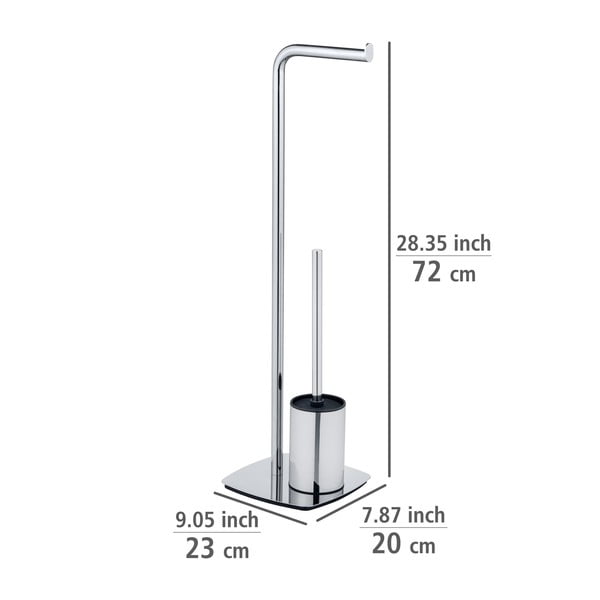 Držač toaletnog papira s četkom od nehrđajućeg čelika Iria - Wenko-image-4