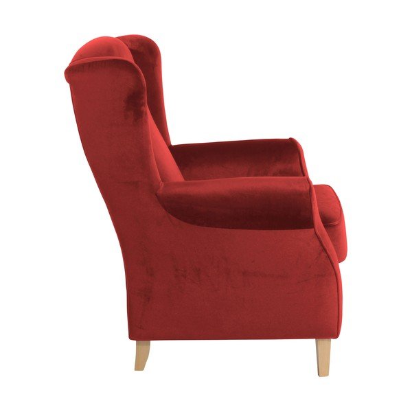 Crvena fotelja Max Winzer Lorris Velur Brick-image-3