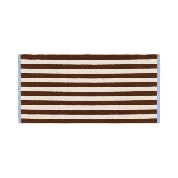 Smeđi/krem pamučan ručnik od frotira 70x140 cm Gobo – noo.ma-image-2