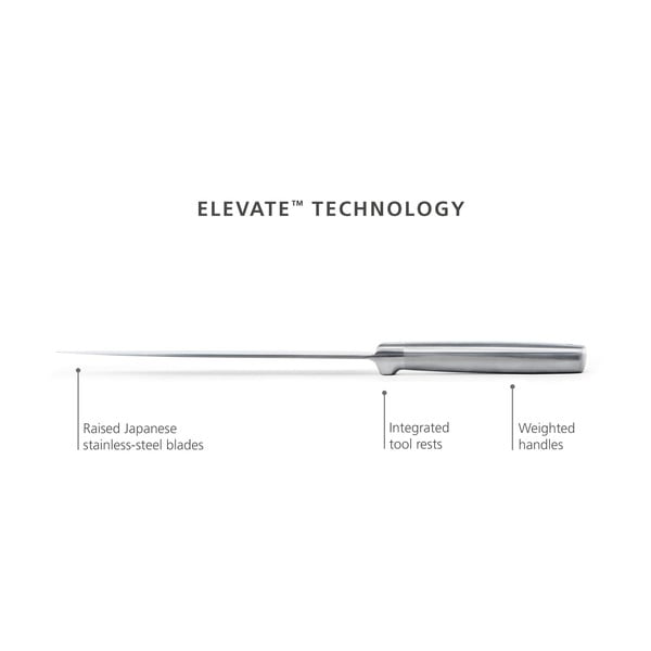 Set noževa sa stalkom 5 kom od nehrđajućeg čelika Elevate Fusion – Joseph Joseph-image-4