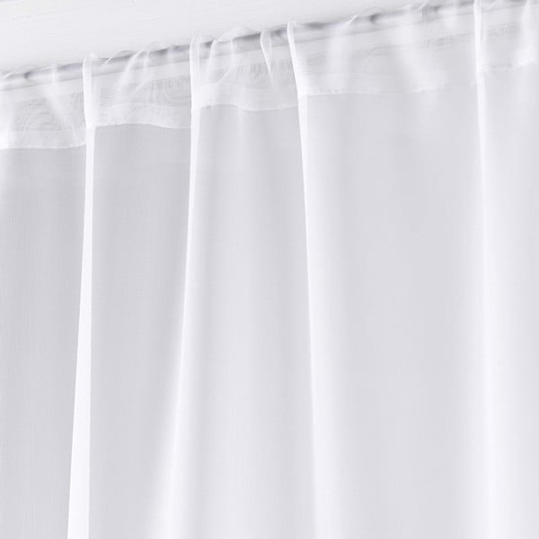 Bijele prozirne zavjese u setu 2 kom od mikrosatena 70x200 cm Voiline – douceur d'intérieur-image-1