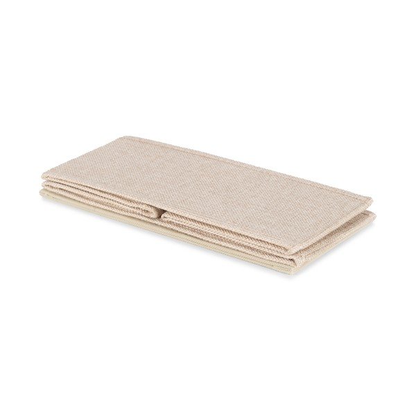 Bež tekstilna kutija za pohranu 28x12x12 cm Sandy – Compactor-image-1