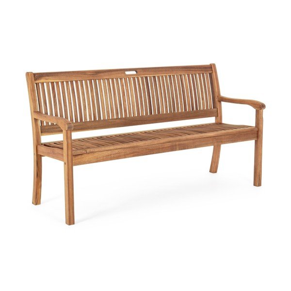 Vrtna klupa od masivnog drveta u prirodnoj boji Noemi – Bizzotto-image-2