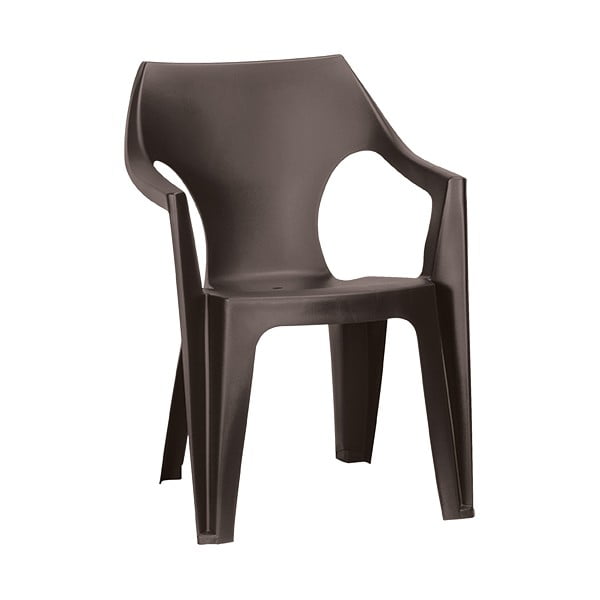 Smeđa plastična vrtna stolica Dante – Keter