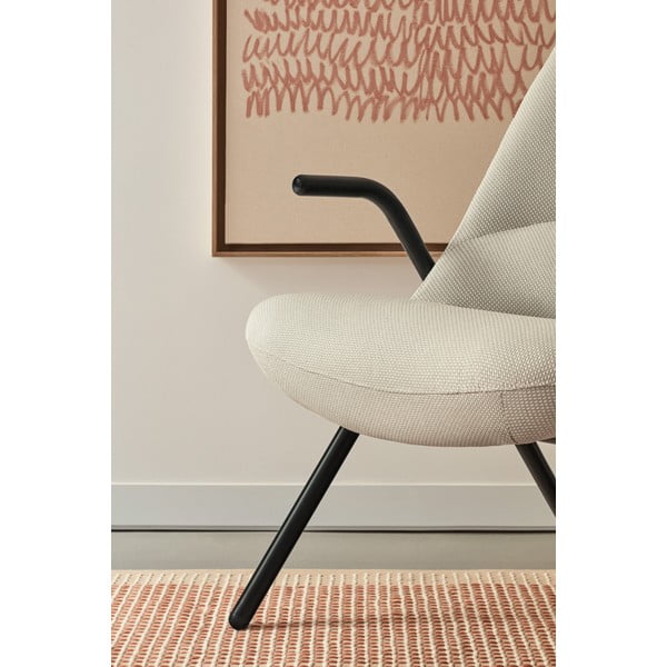 Bijela fotelja Teulat Dins, visina 90 cm-image-1