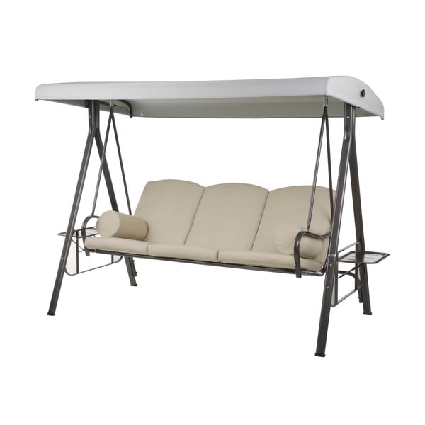 Bež metalna vrtna ljuljačka Salerno - Dajar-image-1