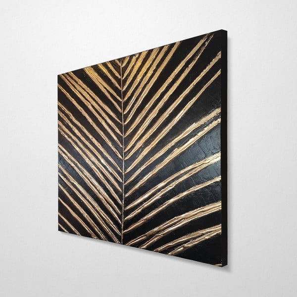 Ručno oslikana slika 70x70 cm Palm Leaf – Wallity-image-4