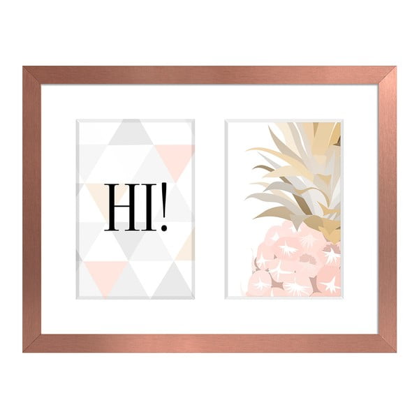 Okvir za fotografije u bakrenoj boji Styler Sanremo, 27 x 20 cm