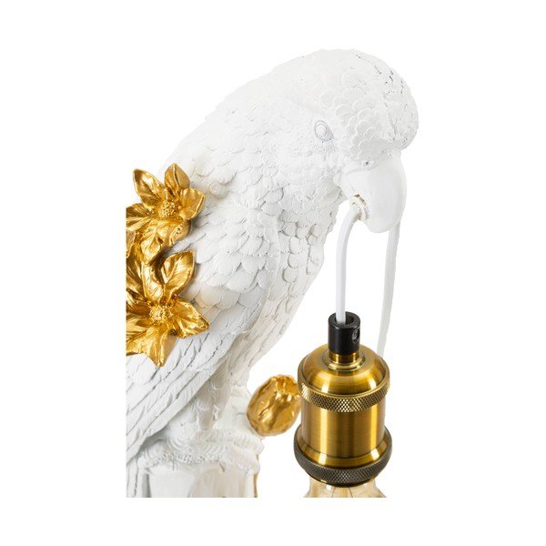 Bijela/u zlatnoj boji stolna lampa (visina 50,5 cm) Parrot – Mauro Ferretti-image-3