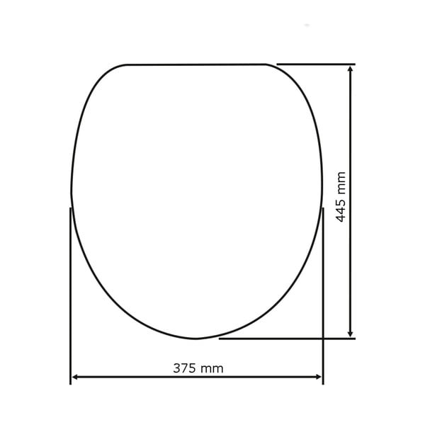 Bež WC sjedalo s lakim zatvaranjem Wenkoo Samos 44,5 x 37,5 cm-image-1