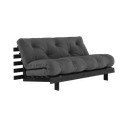 Tamno siva sklopiva sofa 160 cm Roots Black Night – Karup Design