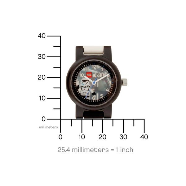 Crno-bijeli dječji sat s figuricom LEGO® Star Wars Stormtrooper-image-2