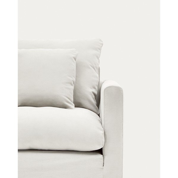 Bijela presvlaka 92 cm Nora – Kave Home-image-3