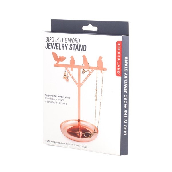 Stalak za nakit u bakrenoj boji Kikkerland Bird, visina 20 cm-image-2