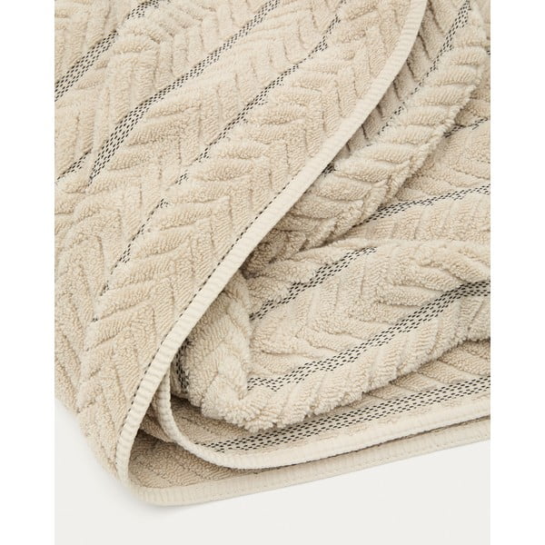 Bež pamučan ručnik od frotira 90x150 cm Rune – Kave Home-image-2