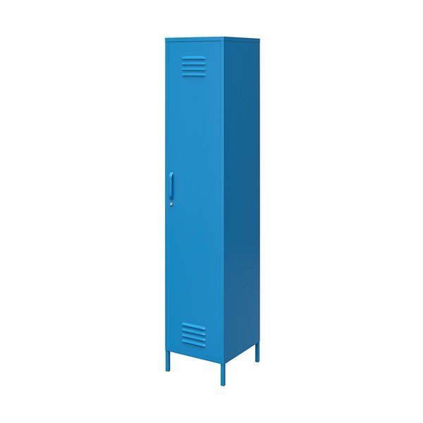 Plavi metalni ormar Novogratz Cache, 38 x 185 cm-image-1