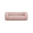 Svijetlo ružičasta sofa od bouclé tkanine 210 cm Essen – Cosmopolitan Design