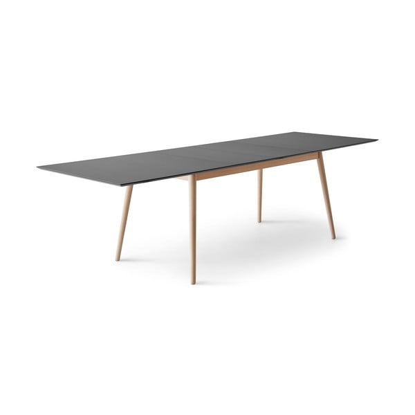 Crni/u prirodnoj boji proširiv blagovaonski stol s crnom pločom stola 100x210 cm Meza – Hammel Furniture-image-1