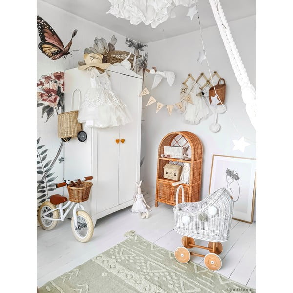 Svijetlo zeleni periv/ručno rađen pamučan tepih 140x200 cm Tribu Olive – Lorena Canals-image-4