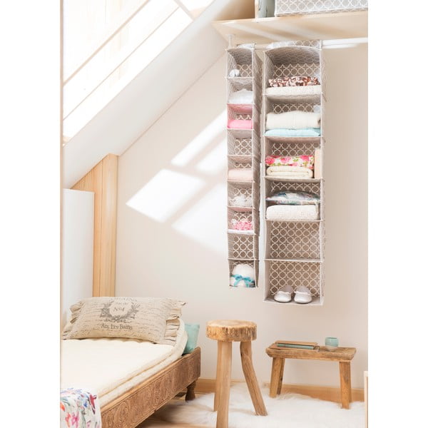 Bež viseći organizator sa 6 Compactor pretinaca, širine 30 cm-image-4