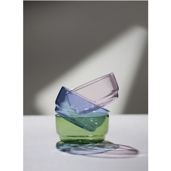 Ružičaste staklene zdjelice u setu 2 kom 500 ml Torino – Lyngby Glas-image-1