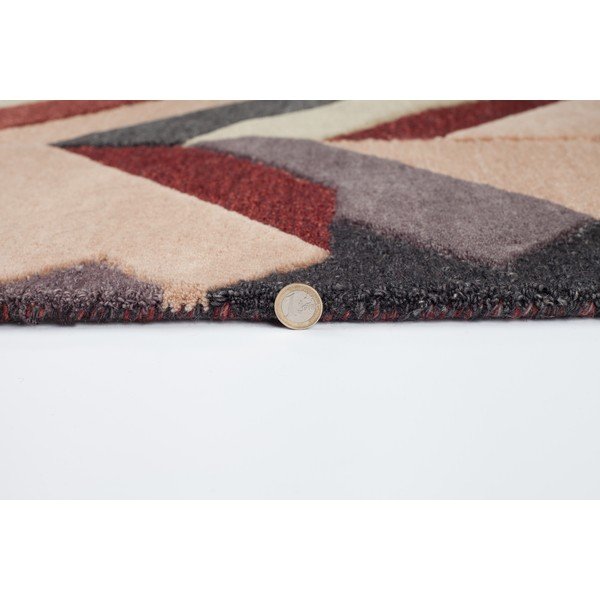 Crveno-sivi ručno tkani tepih Flair Rugs Salon, 120 x 170 cm-image-3