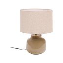 Bež stolna lampa keramička s tekstilnim sjenilom (visina 40 cm) Tay – Kave Home