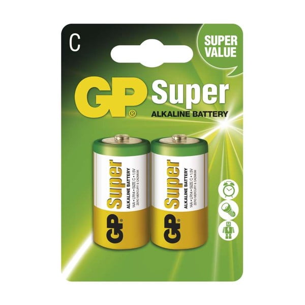 Set od 2 alkalne baterije EMOS GP Super C