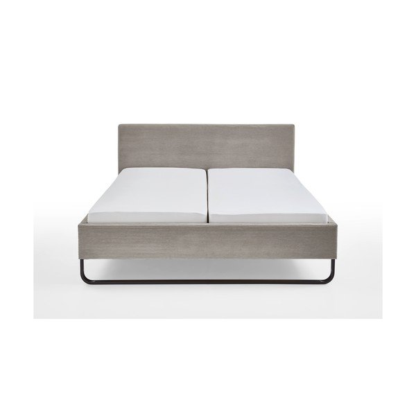 Sivi/smeđi tapecirani bračni krevet bez podnice 180x200 cm Swing – Meise Möbel-image-4