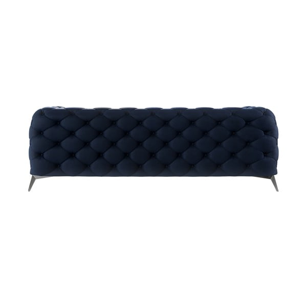 Tamno plava baršunasti sofa 225 cm Chelsea – Ropez-image-2