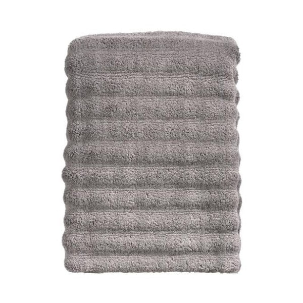 Sivi pamučni ručnik za kupanje Zone Prime, 70 x 140 cm